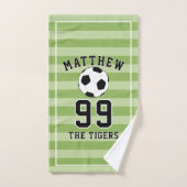 Personalized Sports soccer Football Player (Serviette à main)