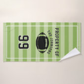 Personalized Sports Towel | Custom Football Player (Serviette de bain)