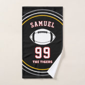 Personalized Sports Towel | Custom Football Player (Serviette à main)