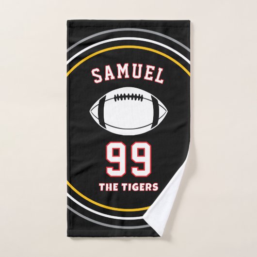 Personalized Sports Towel | Custom Football Player Handdoek (Handdoek)