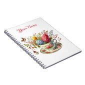 Personalized Spring Floral Spiral Notebook – Notitieboek (Rechterzijde)
