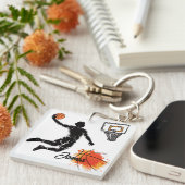 Personalized Square Acrylic Keychain (Voorkant Rechts)