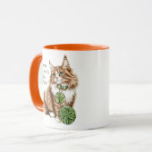 Personalized St. Patrick’s Day Long-Haired Cat Mug (Devant gauche)