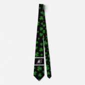 Personalized St. Patrick’s Day Shamrock with Pearl Stropdas (Voorkant)