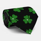 Personalized St. Patrick’s Day Shamrock with Pearl Stropdas (Opgerold)