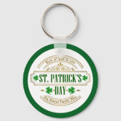Personalized St. Patrick's Day I Luck of the Irish Sleutelhanger (Voorkant)