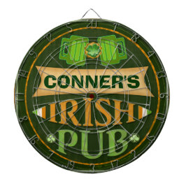 Personalized St. Patrick's Irish Pub Dart Board Dartbord