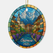 Personalized Stained Glass Charmoix Ornament (Links)