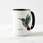 Personalized Stained Glass Hummingbird Mug Mok (Voorkant rechts)