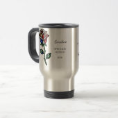 Personalized Stained Glass Rose Retirement Mug  Reisbeker (Voorkant links)