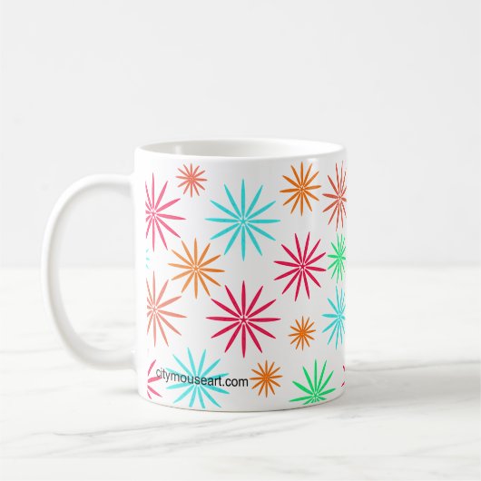 Personalized Starburst Koffiemok (Links)