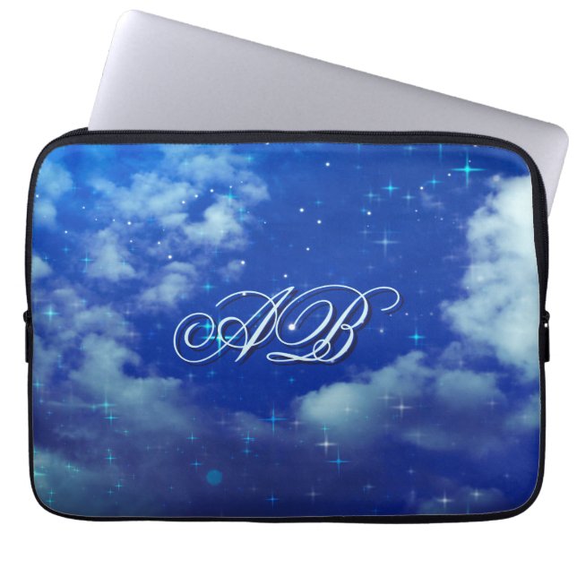 Personalized Starry Night Sleeve | Monogram Laptop (Voorkant)