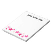Personalized Stars Stationery for Girls Notitieblok (Gedraaid)