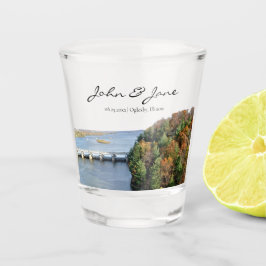 Personalized Starved Rock State Park Wedding Shot Glas