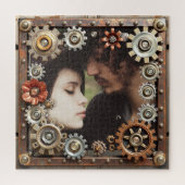 Personalized Steampunk Romantic Photo Legpuzzel (Verticaal)