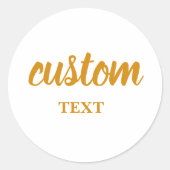 Personalized stickers for company logo or text, (Devant)