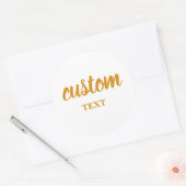 Personalized stickers for company logo or text, (Enveloppe)