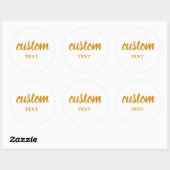 Personalized stickers for company logo or text, (Feuille)