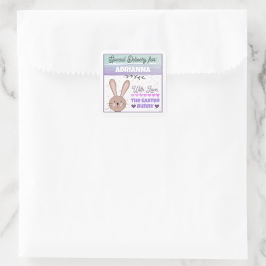 Personalized Stickers from Easter Bunny With Love (Sac)