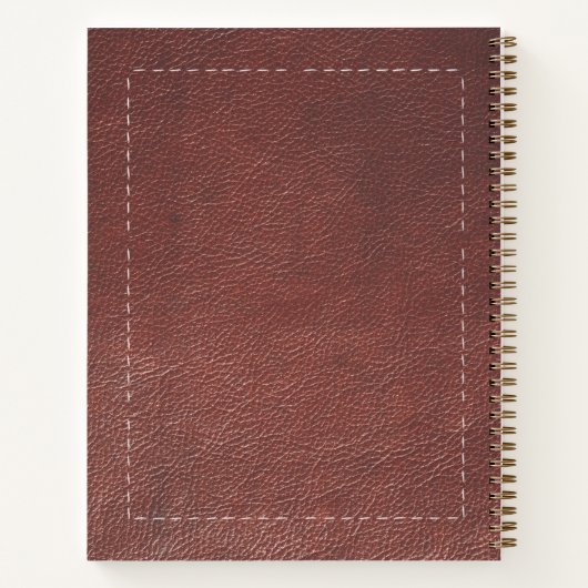 Personalized Stitched Leather Look Journal Gift (Dos)