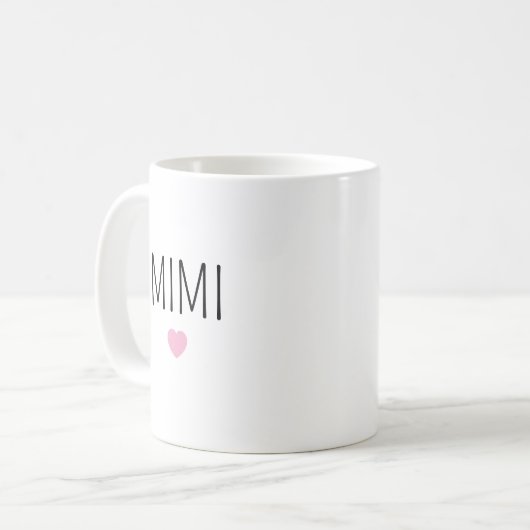 Personalized Stoneware Mug for Mimi, Koffiemok (Voorkant links)