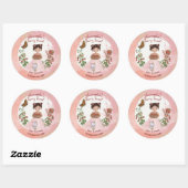 Personalized Strawberry Baby Shower Favor Stickers (Feuille)