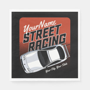 Personalized Street Racing Race Car Motorsport Servet