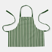 Personalized Stripe Apron for Kids and Adults Schort (Voorkant)