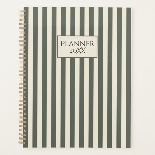 Personalized Striped Planner 20XX (Voorkant)