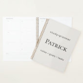 Personalized Study Planner Aesthetic StudentWeekly (Display)