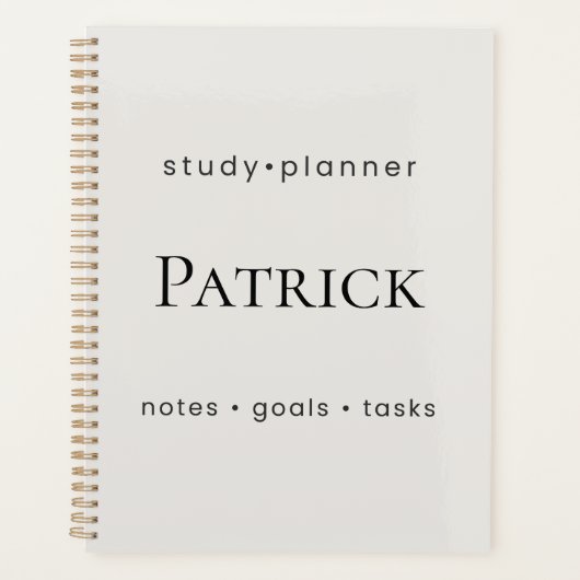Personalized Study Planner Aesthetic StudentWeekly (Voorkant)