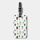 Personalized Succulent Cacti Bagagelabel (Voorkant verticaal)