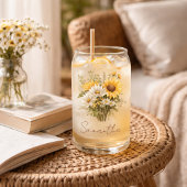 Personalized Summer Daisy Bouquet with Name