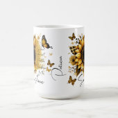 Personalized Sunflower Be the Sunshine Ceramic Mug (Centre)