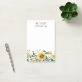 Personalized Sunflower Flower Teacher Appreciation Post-it® Notes (Kantoor)