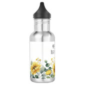 Personalized Sunflower Flower Teacher Appreciation Waterfles (Links)
