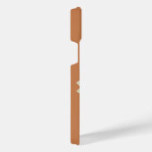 Personalized Sunflower Name Terra Cotta Phone Case (Côté droit)