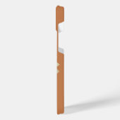 Personalized Sunflower Name Terra Cotta Phone Case iPhone Hoesje (Linkerkant)