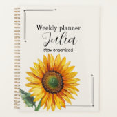 Personalized Sunflower Planner  (Devant)