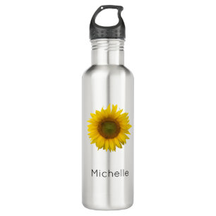 Personalized Sunflower Waterfles