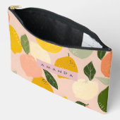 Personalized Sunny Lemon Grove on Soft Blush Etui (Open)