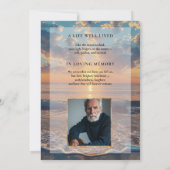 Personalized Sunset Funeral Invitation (Dos)