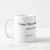 Personalized Super Mom Fuel Mug | Custom gift (Gauche)