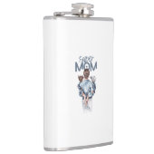 Personalized Super Mom with Son and Daughter Gift Heupfles (Rechts)