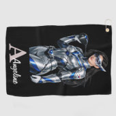 Personalized Superhero Golf Towel Golfhanddoek (Horizontaal)