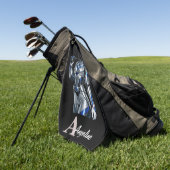 Personalized Superhero Golf Towel Golfhanddoek (Groen)