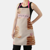 Personalized Sweet Pancake Pattern Apron Schort (Insitu)