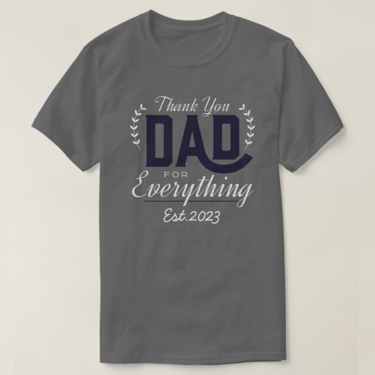 Personalized T-shirt for dad with children's names (Design devant)