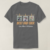Personalized T-shirt for dad with family photos (Design devant)