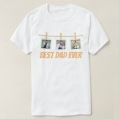 Personalized T-shirt for dad with family photos (Design devant)